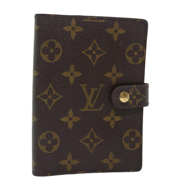 LOUIS VUITTON Monogram Agenda PM Day Planner Cover R20005 LV Auth 72085