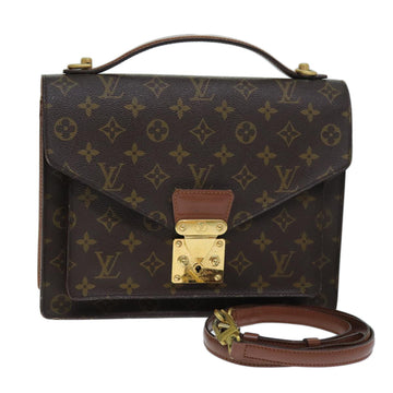 LOUIS VUITTON Monogram Monceau 2Way Hand Bag M51185 LV Auth 72261