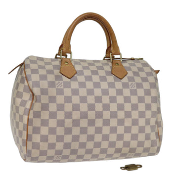 LOUIS VUITTON Damier Azur Speedy 30 Hand Bag N41533 LV Auth 72277