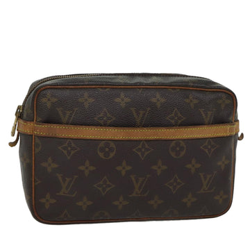 LOUIS VUITTON Monogram Compiegne 23 Clutch Bag M51847 LV Auth 72306