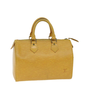 LOUIS VUITTON Epi Speedy 25 Hand Bag Tassili Yellow M43019 LV Auth 72394