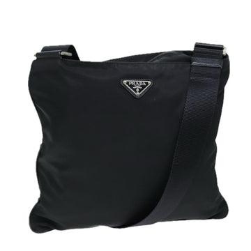 PRADA Shoulder Bag Nylon Black Auth 72842