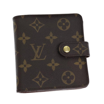 LOUIS VUITTON Monogram Compact Zip Wallet M61667 LV Auth 72892