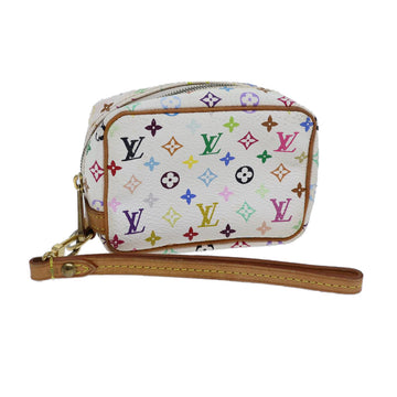 LOUIS VUITTON Monogram Multicolor Trousse Wapity Pouch White M58033 Auth 72908