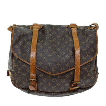 LOUIS VUITTON Monogram Saumur 43 Shoulder Bag M42252 LV Auth 72952