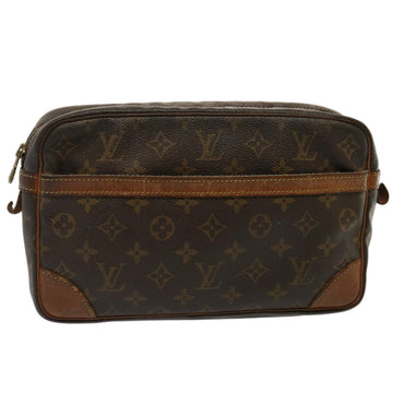 LOUIS VUITTON Monogram Compiegne 28 Clutch Bag M51845 LV Auth 73004