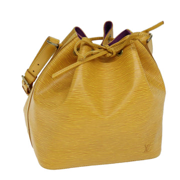 LOUIS VUITTON Epi Petit Noe Shoulder Bag Tassili Yellow M44109 LV Auth 73080