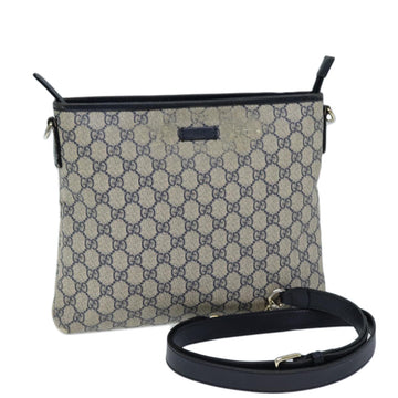 GUCCI GG Supreme Shoulder Bag PVC Outlet Navy 388924 Auth 73108