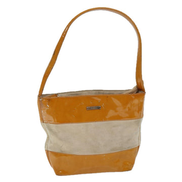 GUCCI Shoulder Bag Patent leather Orange Auth 73145