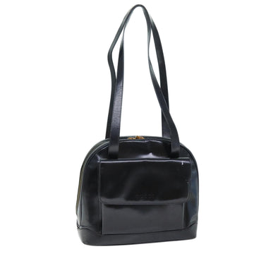 GUCCI Shoulder Bag Patent leather Black 001 090 1649 Auth 73156