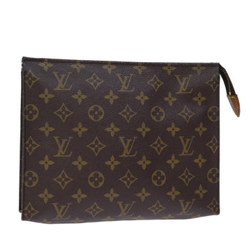 LOUIS VUITTON Monogram Poche Toilette 26 Pouch M47542 LV Auth 73180