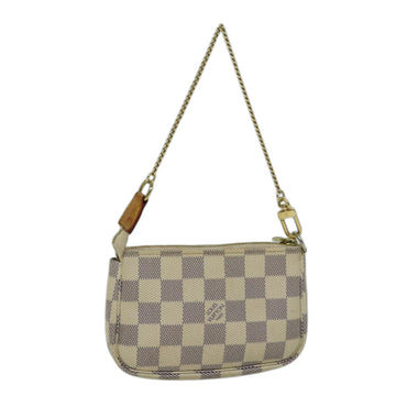 LOUIS VUITTON Damier Azur Mini Pochette Accessoires Pouch N58010 LV Auth 73184