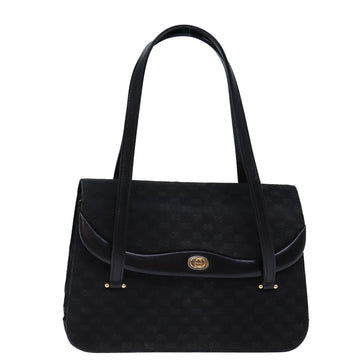 GUCCI Micro GG Canvas Hand Bag Black Auth 73229