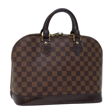 LOUIS VUITTON Damier Ebene Alma Hand Bag N51131 LV Auth 73328