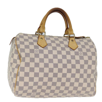 LOUIS VUITTON Damier Azur Speedy 30 Hand Bag N41533 LV Auth 73407