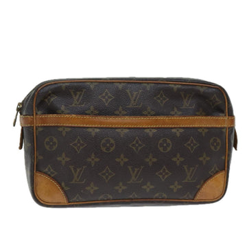 LOUIS VUITTON Monogram Compiegne 28 Clutch Bag M51845 LV Auth 73420