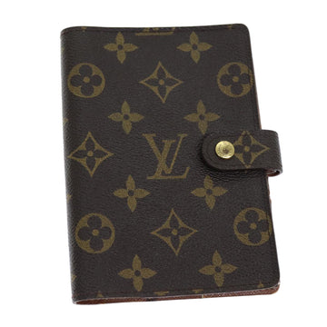 LOUIS VUITTON Monogram Agenda PM Day Planner Cover R20005 LV Auth 73425