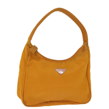 PRADA Hand Bag Nylon Orange Auth 73428