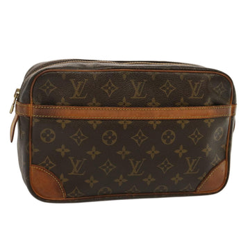 LOUIS VUITTON Monogram Compiegne 28 Clutch Bag M51845 LV Auth 73463