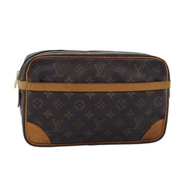 LOUIS VUITTON Monogram Compiegne 28 Clutch Bag M51845 LV Auth 73464