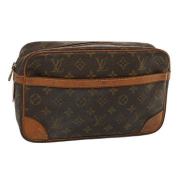 LOUIS VUITTON Monogram Compiegne 28 Clutch Bag M51845 LV Auth 73468