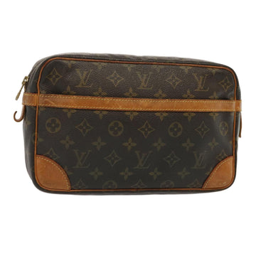 LOUIS VUITTON Monogram Compiegne 28 Clutch Bag M51845 LV Auth 73470