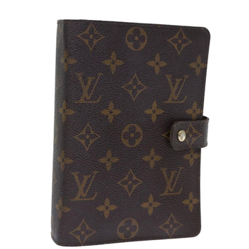 LOUIS VUITTON Monogram Agenda MM Day Planner Cover R20105 LV Auth 73477