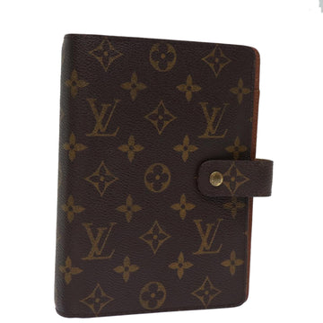 LOUIS VUITTON Monogram Agenda MM Day Planner Cover R20105 LV Auth 73478