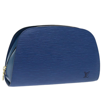 LOUIS VUITTON Epi Dauphine GM Pouch Blue M48435 LV Auth 73491