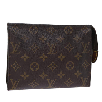 LOUIS VUITTON Monogram Poche Toilette 19 Pouch M47544 LV Auth 73504