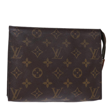 LOUIS VUITTON Monogram Poche Toilette 19 Pouch M47544 LV Auth 73506