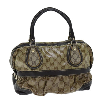 GUCCI GG Crystal Hand Bag Beige 223962 Auth 73606