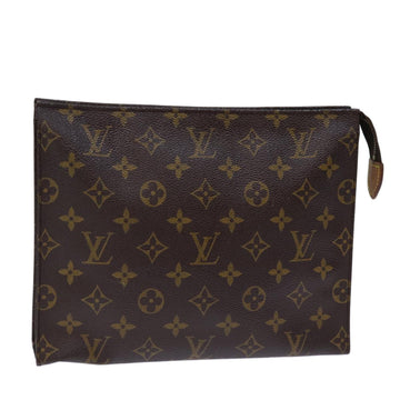 LOUIS VUITTON Monogram Poche Toilette 26 Pouch M47542 LV Auth 73665