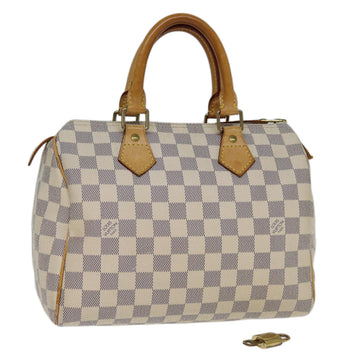 LOUIS VUITTON Damier Azur Speedy 25 Hand Bag N41534 LV Auth 73708