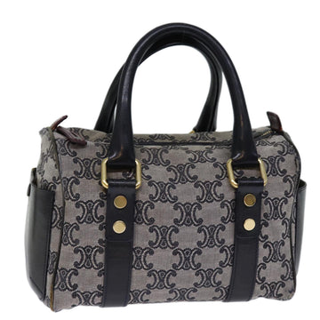 CELINE Triomphe Canvas Hand Bag Gray Auth 73729