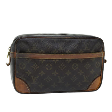 LOUIS VUITTON Monogram Compiegne 28 Clutch Bag M51845 LV Auth 73759