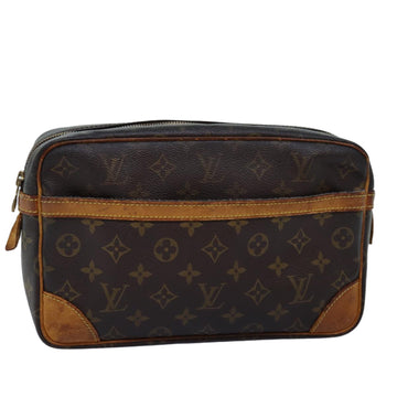 LOUIS VUITTON Monogram Compiegne 28 Clutch Bag M51845 LV Auth 73760