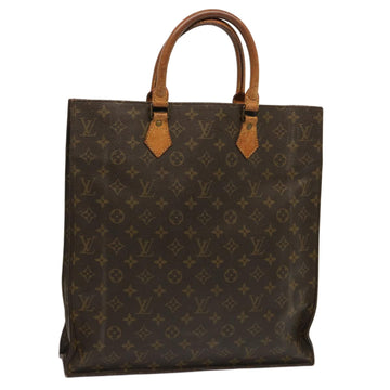 LOUIS VUITTON Monogram Sac Plat Hand Bag M51140 LV Auth 73824