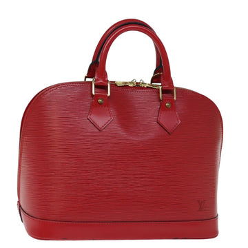 LOUIS VUITTON Epi Alma Hand Bag Castilian Red M52147 LV Auth 73846