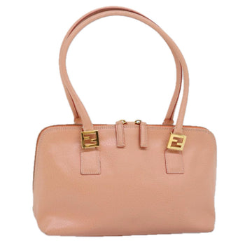 FENDI Hand Bag Leather Pink Auth 73857