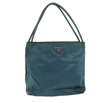 PRADA Tote Bag Nylon Turquoise Blue Auth 73880