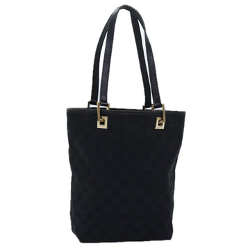 GUCCI GG Canvas Tote Bag Black 002 1099 Auth 73895