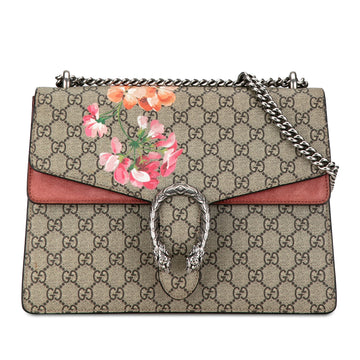 GUCCI Medium GG Supreme Blooms Dionysus Shoulder Bag