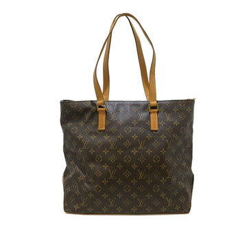 LOUIS VUITTON Monogram Cabas Mezzo Tote Bag