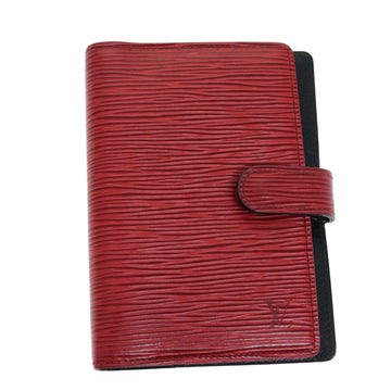 LOUIS VUITTON Epi Agenda PM Day Planner Cover Red R20057 LV Auth 74036