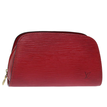 LOUIS VUITTON Epi Dauphine PM Pouch Red M48447 LV Auth 74038