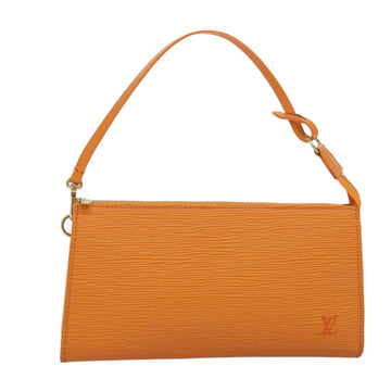 LOUIS VUITTON Epi Pochette Accessoires Pouch Orange Mandarin M5294H Auth 74106A