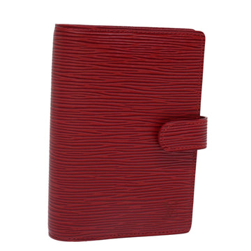 LOUIS VUITTON Epi Agenda PM Day Planner Cover Red R20057 LV Auth 74239