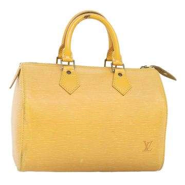 LOUIS VUITTON Epi Speedy 25 Hand Bag Tassili Yellow M43019 LV Auth 74245