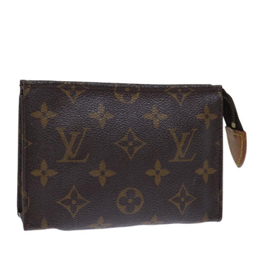 LOUIS VUITTON Monogram Poche Toilette 15 Pouch M47546 LV Auth 74260